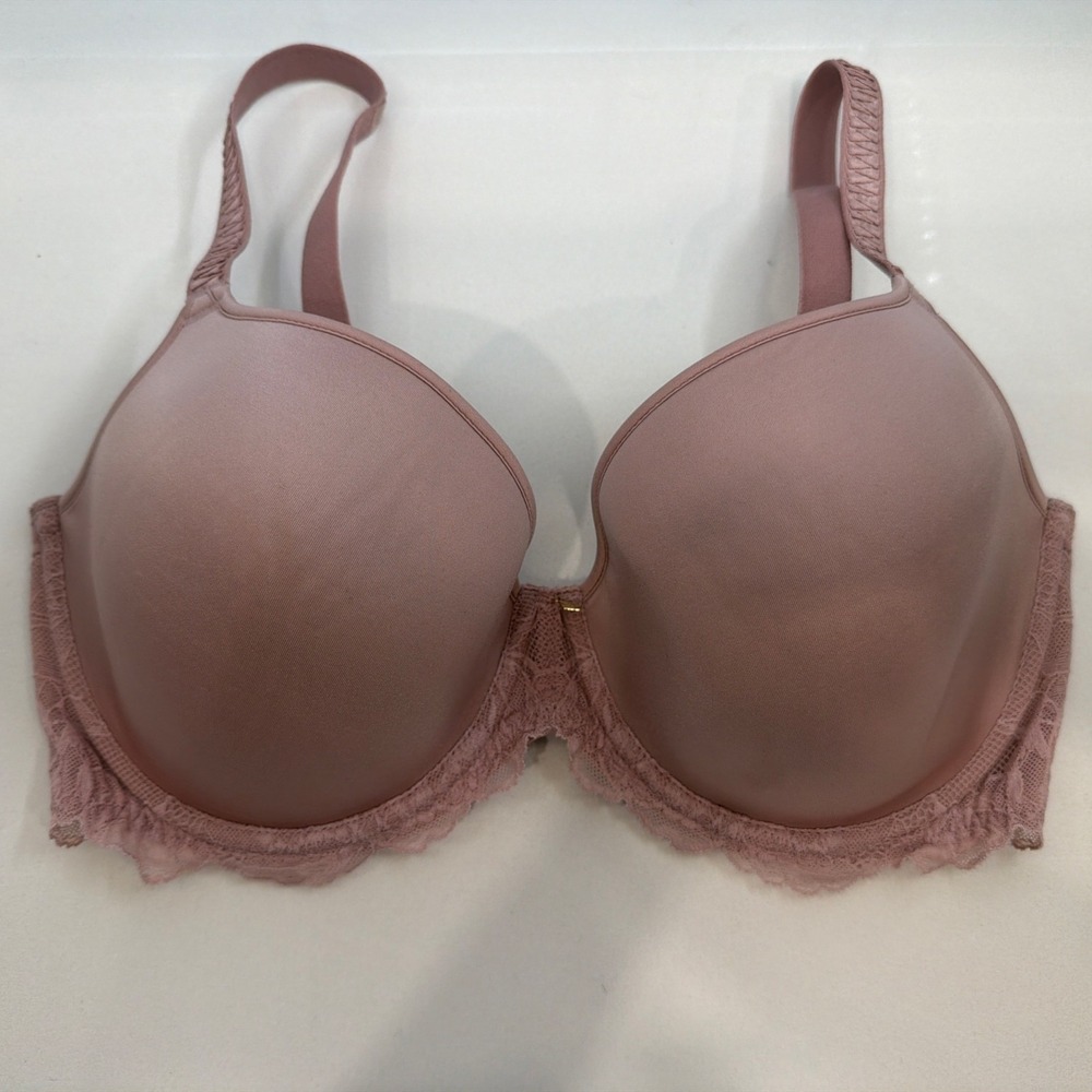 New Wacoal 853384 Vivid Attraction T-Shirt Bra‎ Size 38DD Dusty Pink  $72